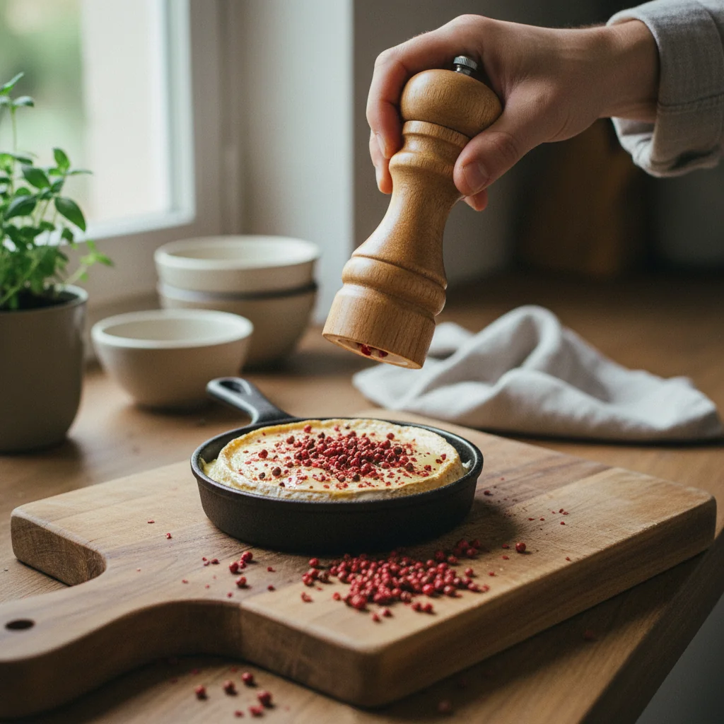 Illustration de Camembert rôti au four avec sa recommandation condimentaire