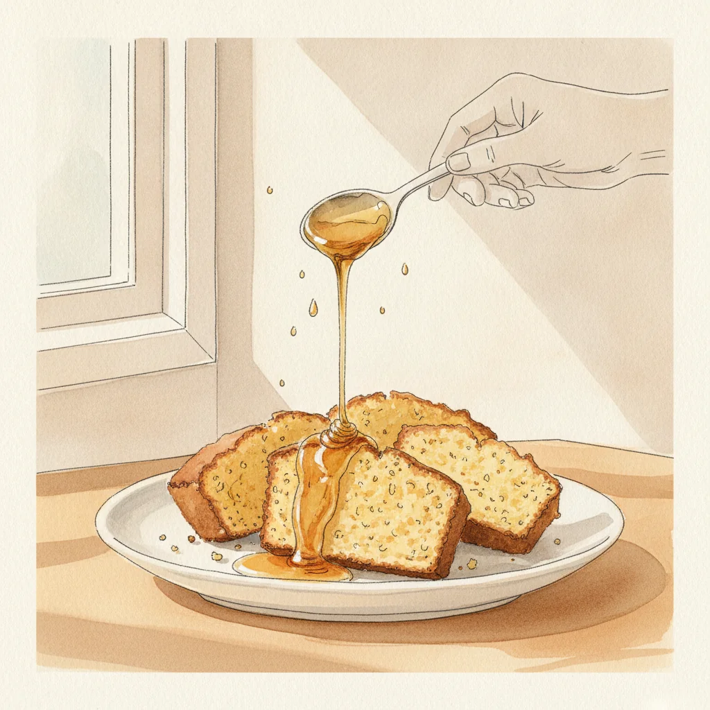 Illustration of Cornbread with its condiment recommendation