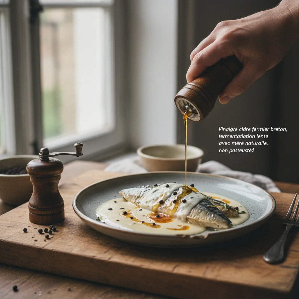 Illustration de Maquereau au vin blanc avec sa recommandation condimentaire