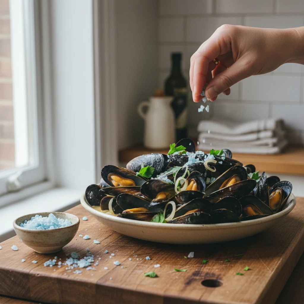 Illustration de Moules marinières avec sa recommandation condimentaire