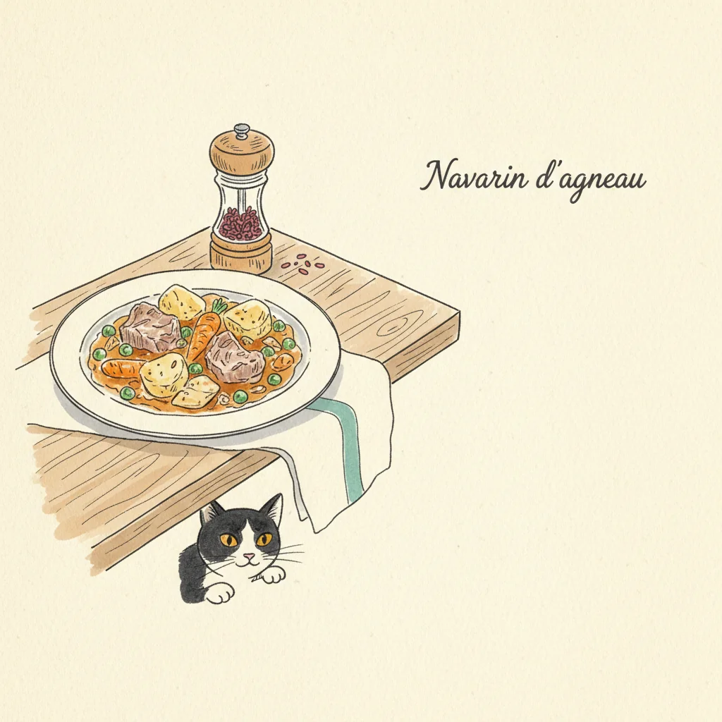 Illustration de Navarin d'agneau avec sa recommandation condimentaire
