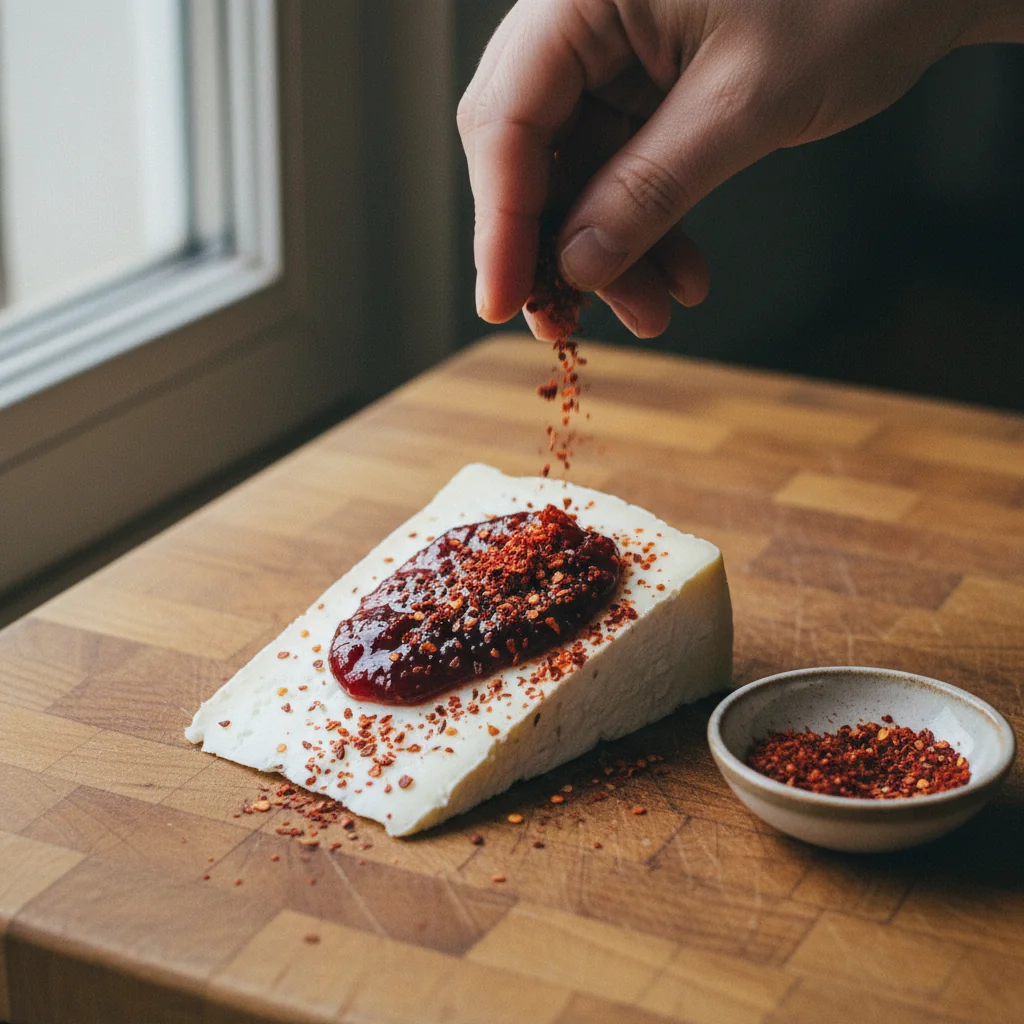 Illustration de Ossau-iraty avec confiture avec sa recommandation condimentaire