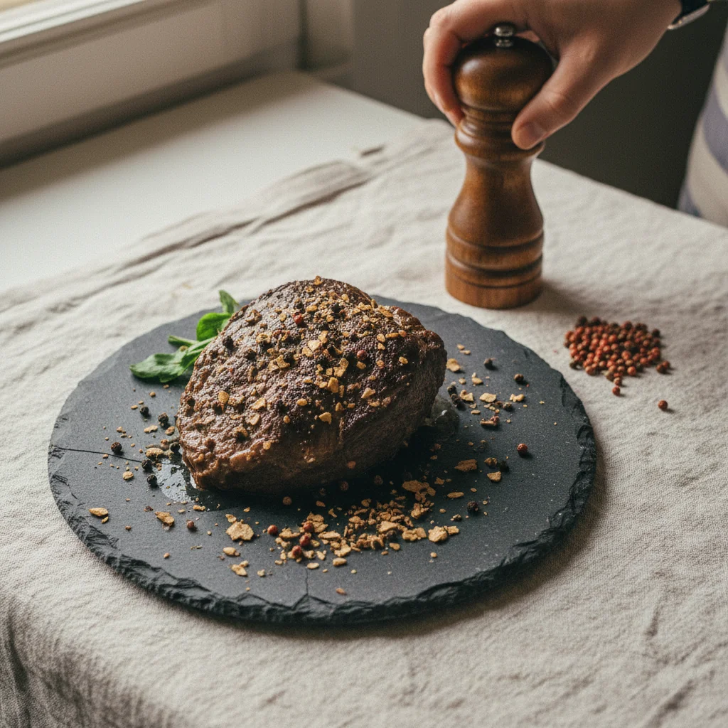 Illustration de Paleron de bœuf braisé avec sa recommandation condimentaire