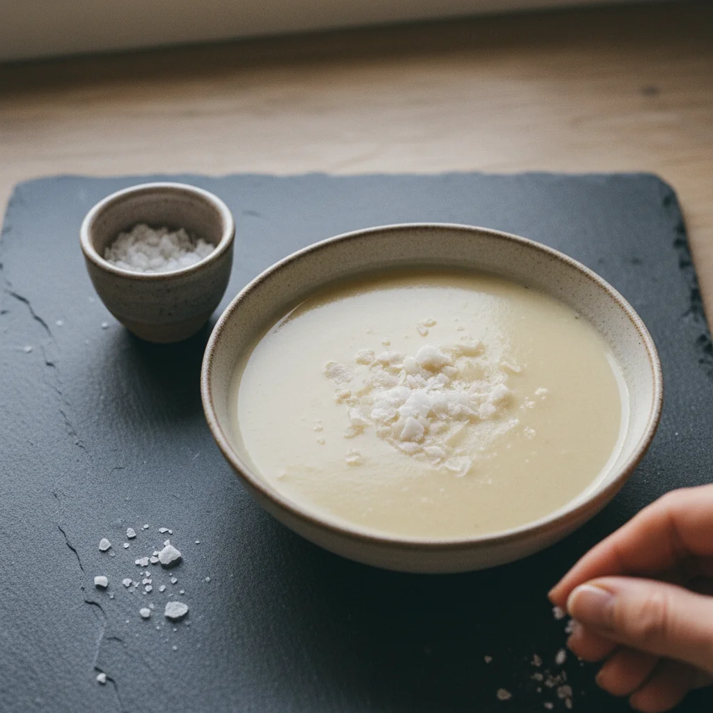 Illustration de Soupe de chou-fleur avec sa recommandation condimentaire