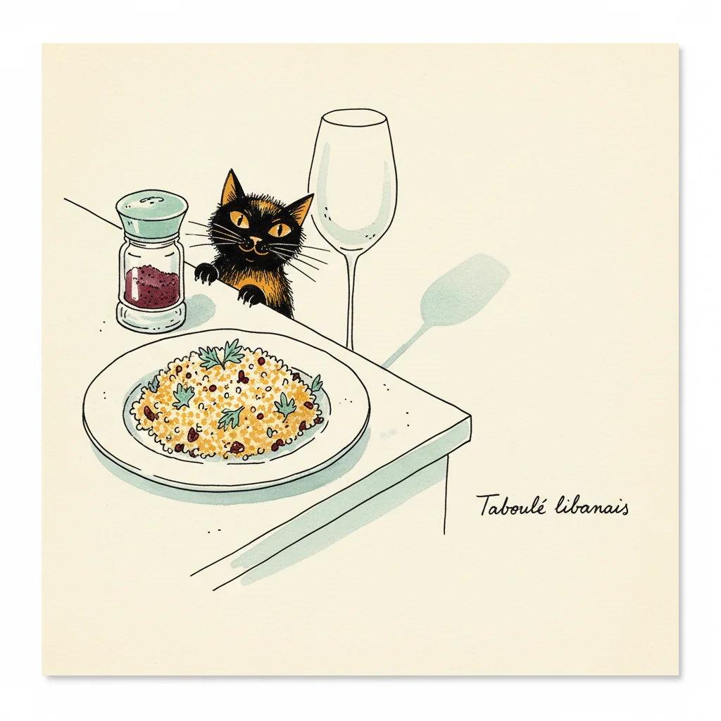 Illustration Taboulé libanais avec Sumac syrien