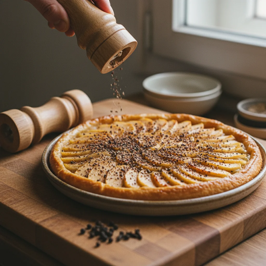 Illustration de Tarte Tatin aux pommes avec sa recommandation condimentaire