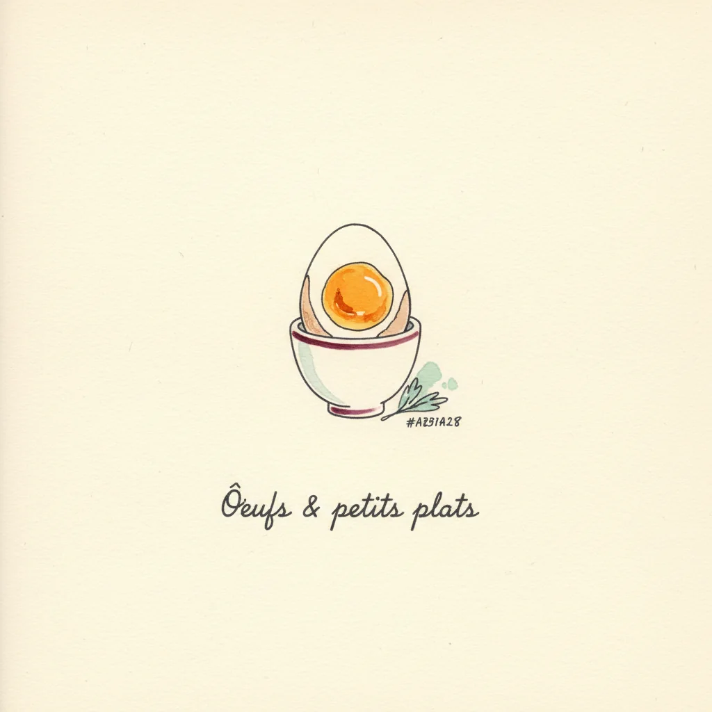 Illustration des accords œufs & petits plats