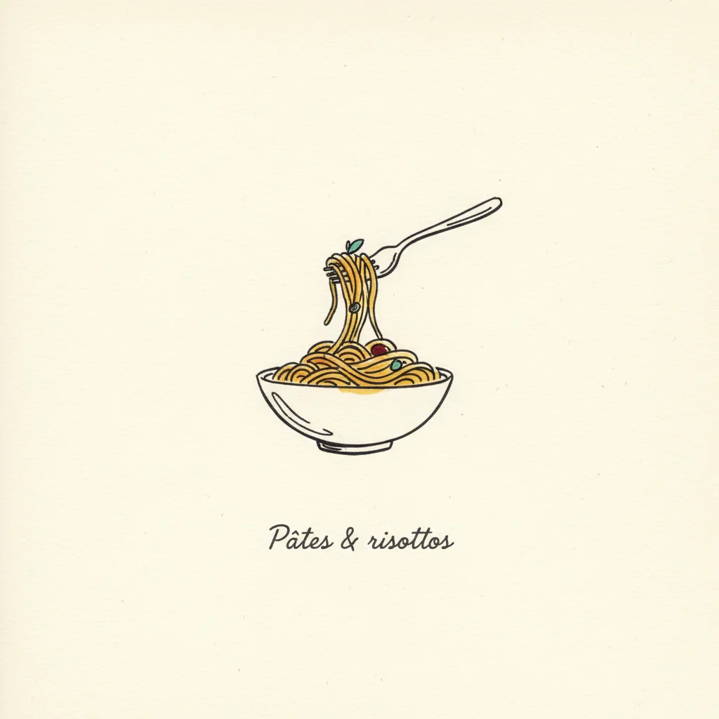 Illustration des accords pâtes & risottos