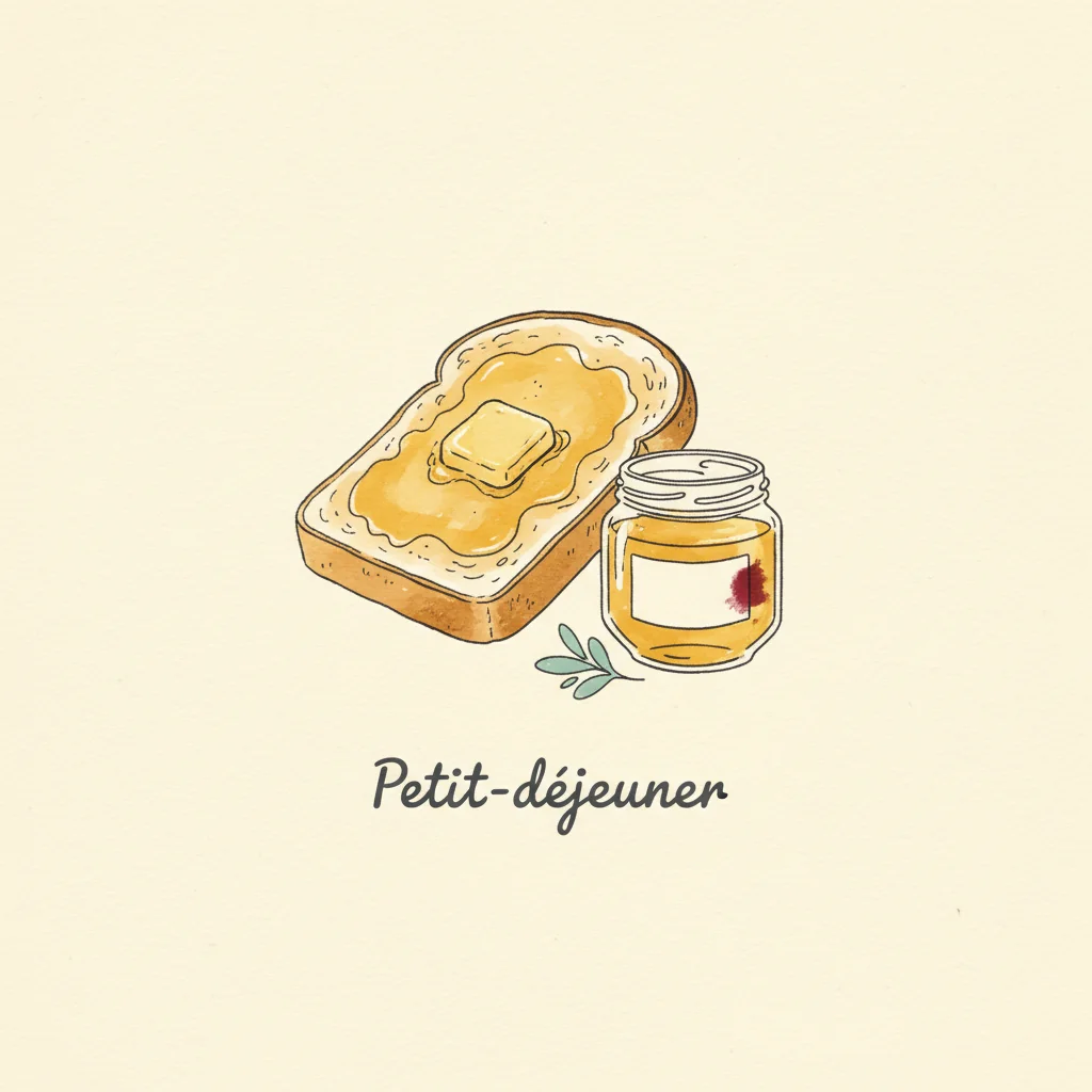 Illustration des accords petit-déjeuner