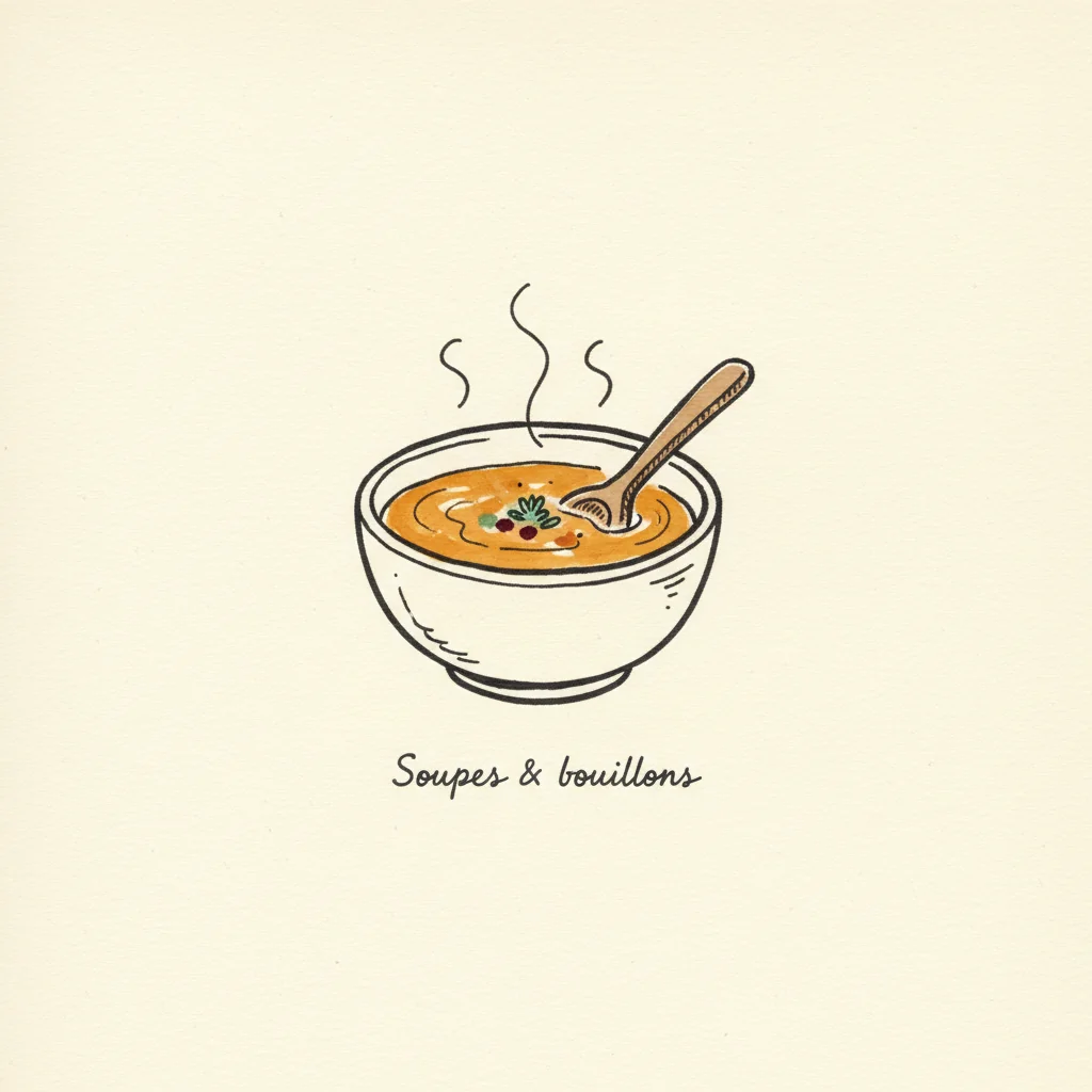 Illustration des accords soupes & bouillons