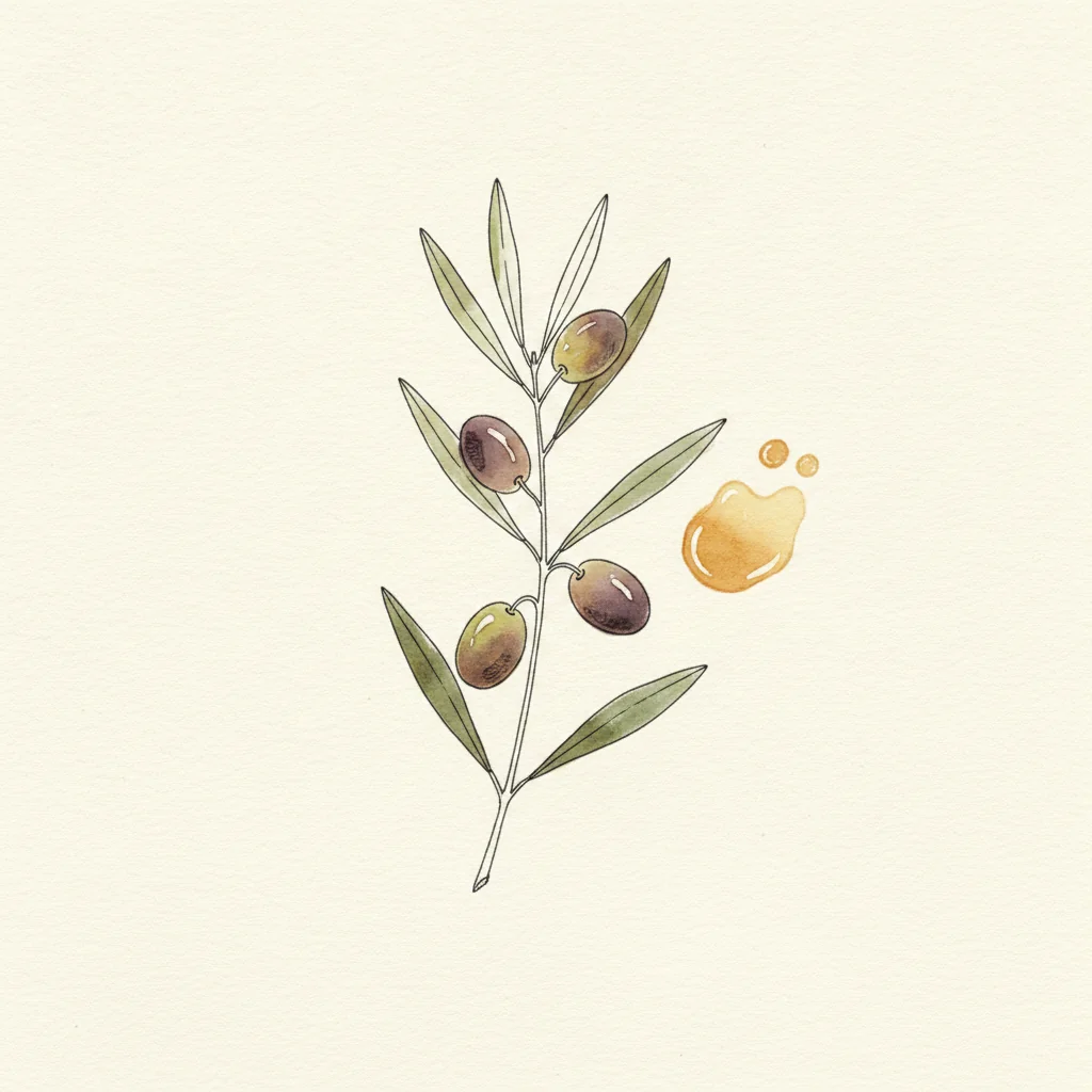 Cretan PDO extra virgin olive oil being drizzled over feta and tomatoes, green-gold oil catching the light