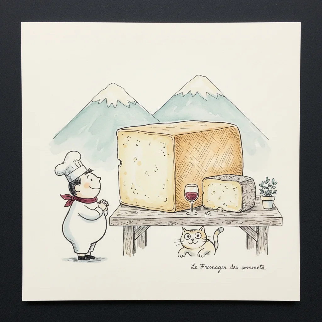 Flavor profile illustration: The Cheese Board Architect