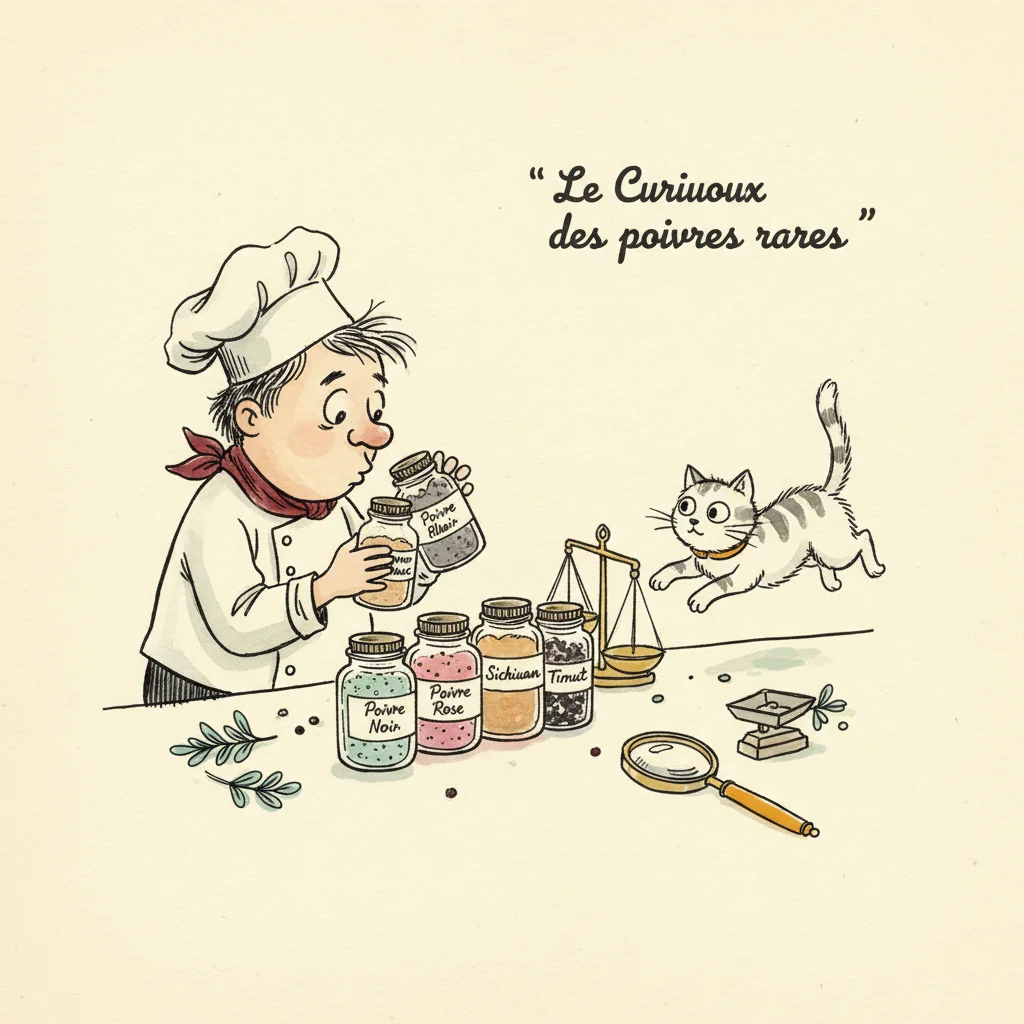 Flavor profile illustration: The Rare Pepper Collector